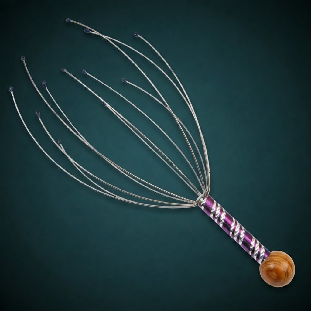 Stainless steel head massager